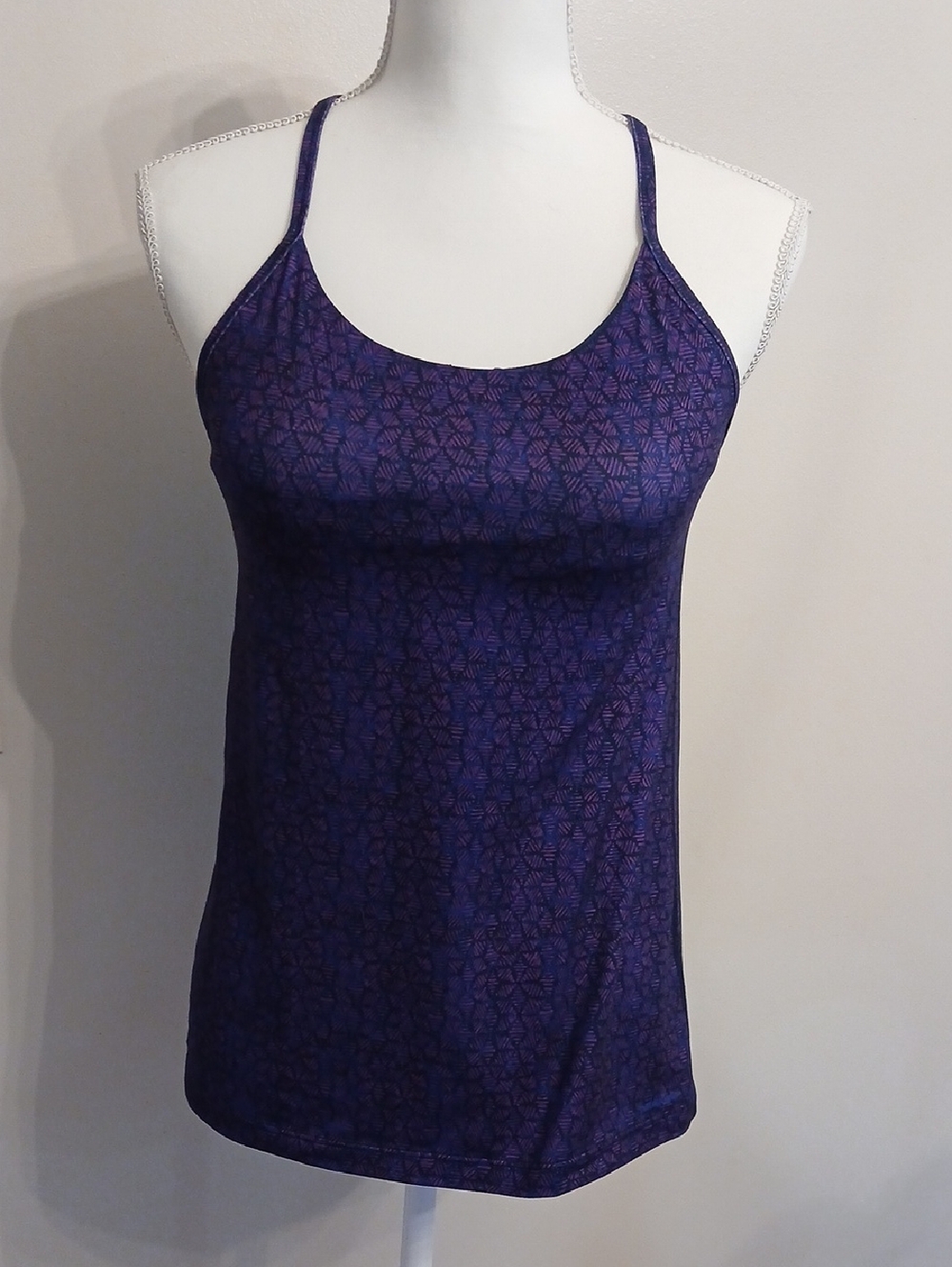 Patagonia Purple Patterned Strappy Camisole